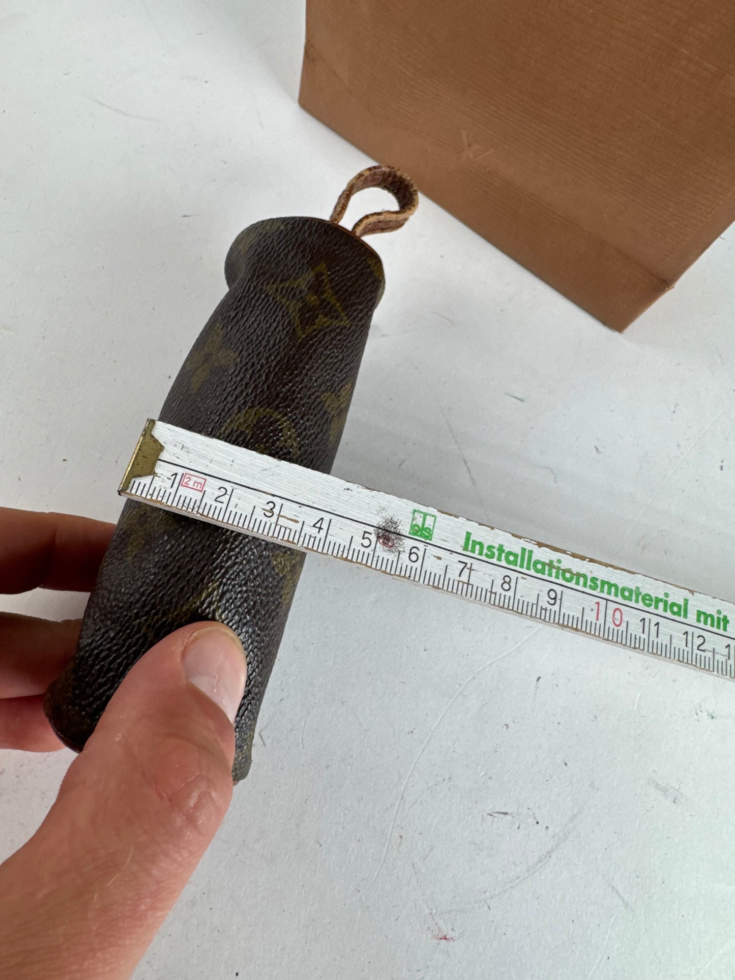 Vintage Louis Vuitton Leather Vanity Bag Brown