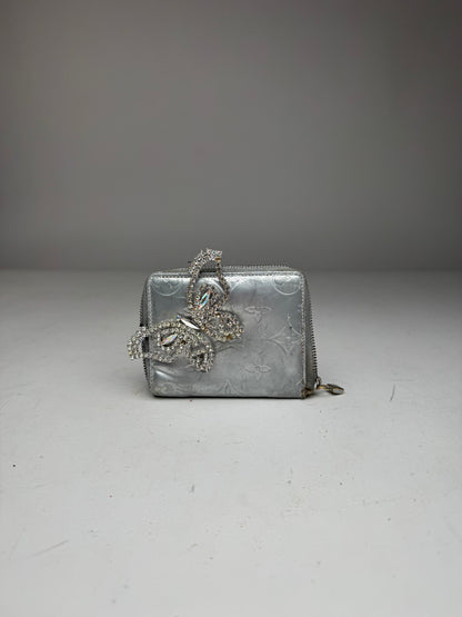 Vintage Louis Vuitton Vernis Leather Wallet Silver