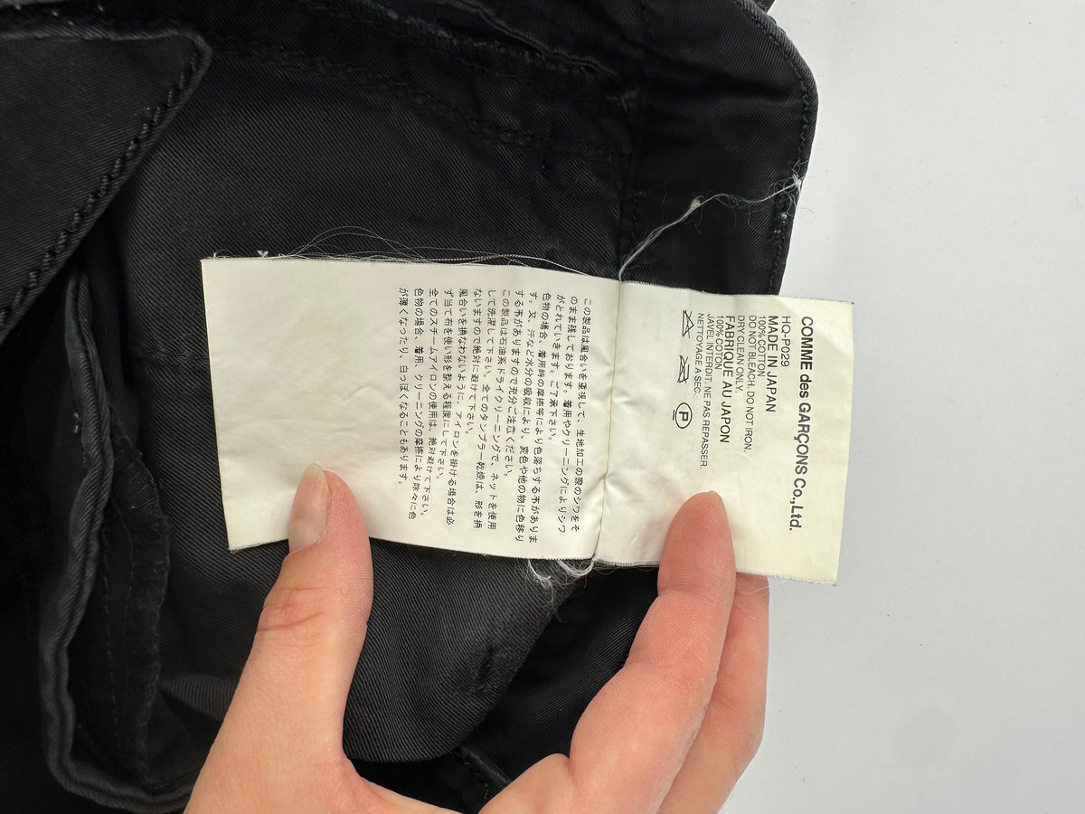 Vintage Comme des Garçons Cotton Blend Pants Black S