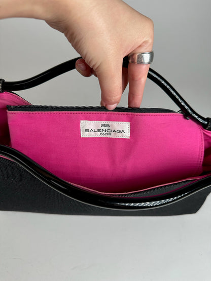 Vintage Balenciaga Canvas Bag Black