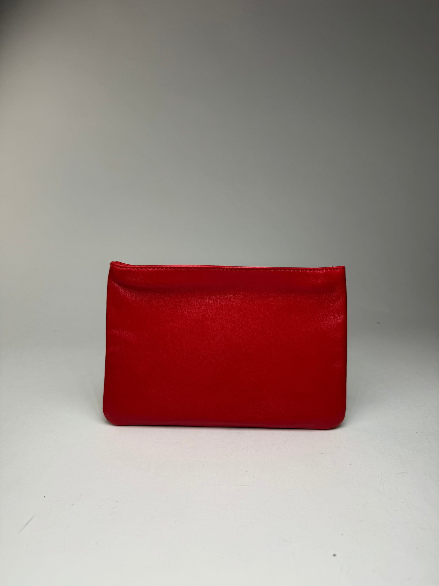 Pochette vintage Loewe Anagram en cuir rouge