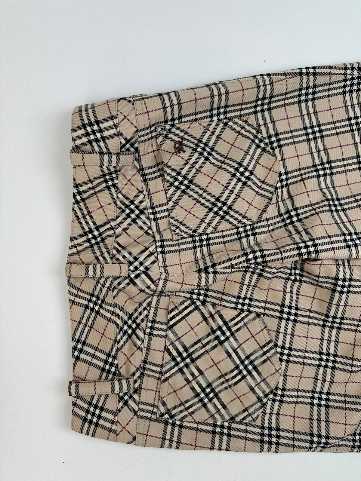 Vintage Burberry Blue Label Nova Check Flared Trousers Early 2000s M