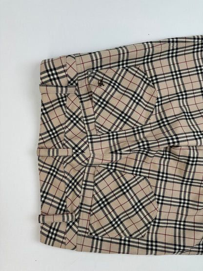 Vintage Burberry Blue Label Nova Check Flared Trousers Early 2000s M
