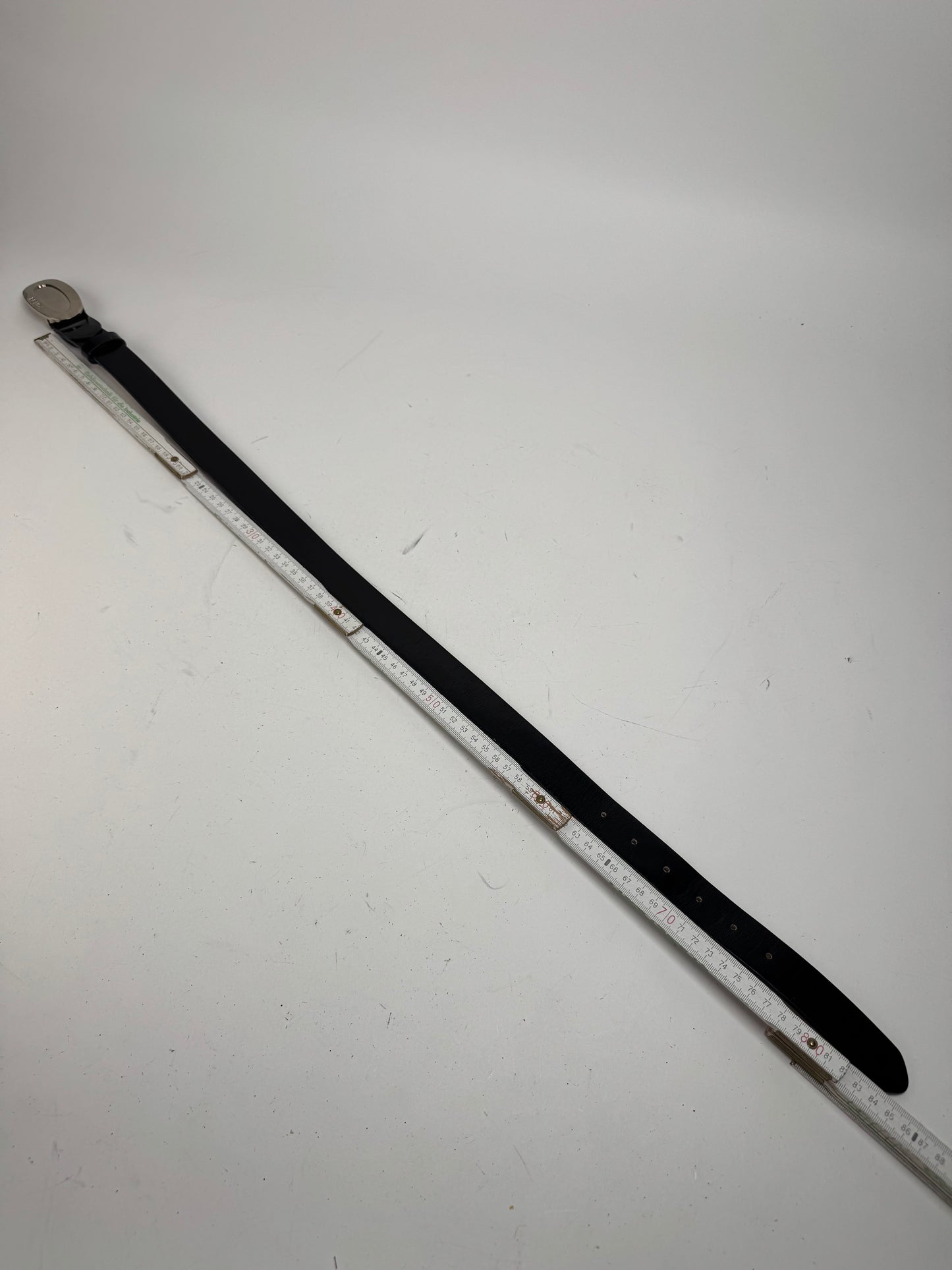 Vintage Fendi Roma Leather belt black