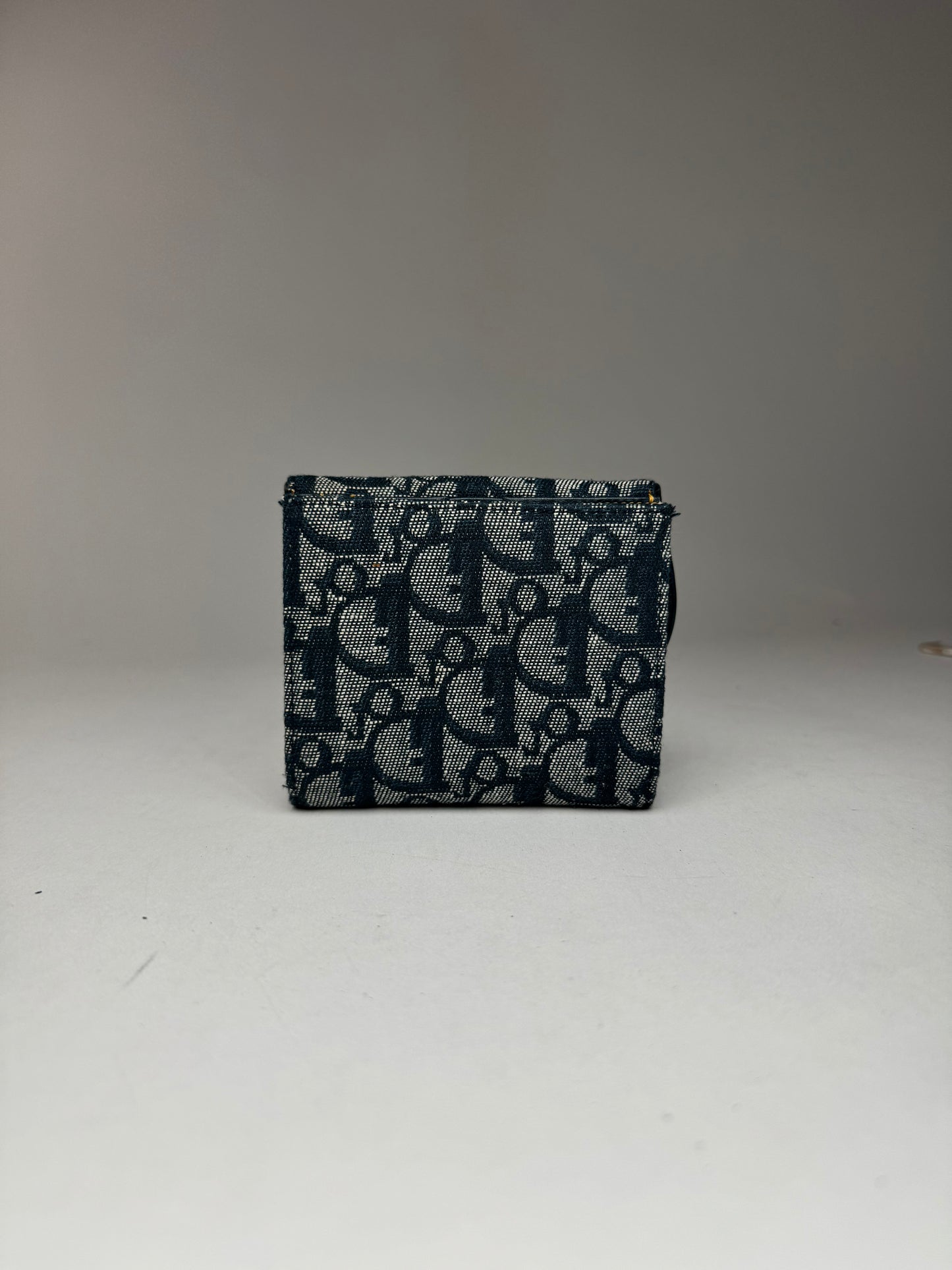 Vintage Dior Saddle Oblique Monogram Wallet gray Black