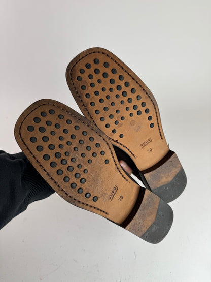Vintage Gucci Suede Horsebit loafer Brown 7D