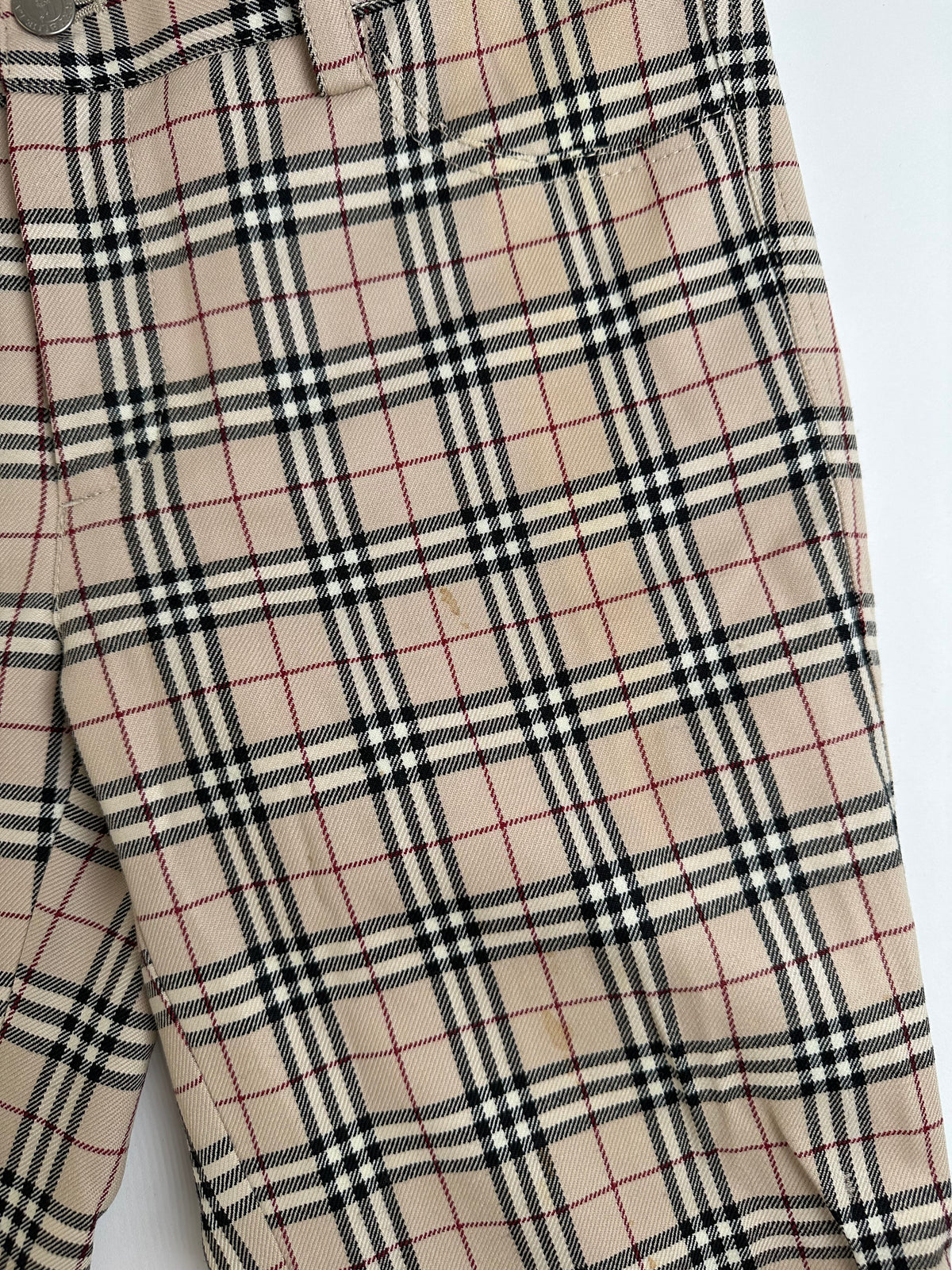 Vintage Burberry Blue Label Nova Check Flared Trousers Early 2000s M