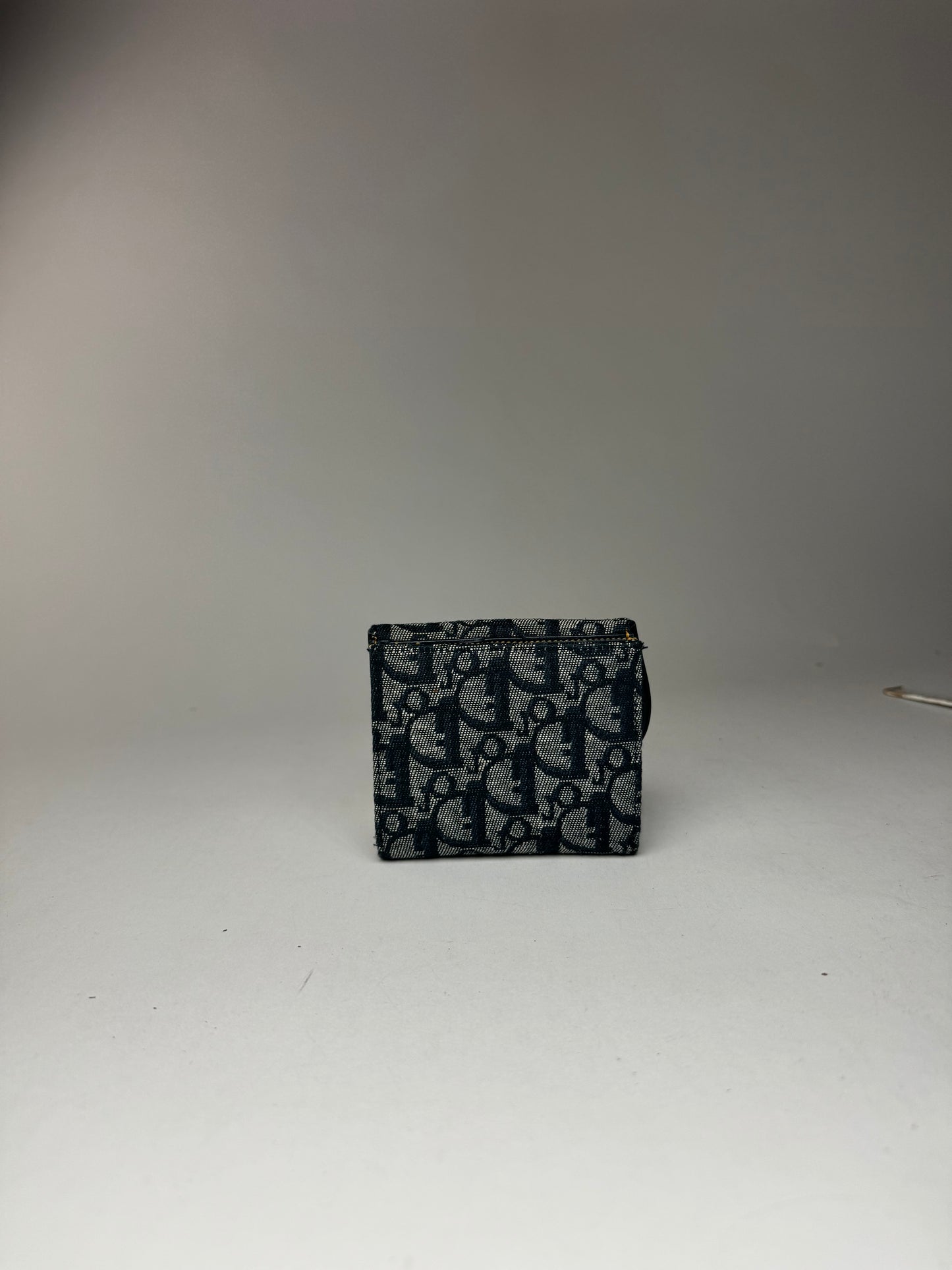 Vintage Dior Saddle Oblique Monogram Wallet gray Black