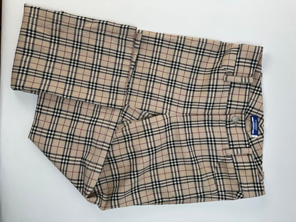 Vintage Burberry Blue Label Nova Check Flared Trousers Early 2000s M