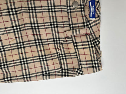 Vintage Burberry Blue Label Nova Check Flared Trousers Early 2000s M