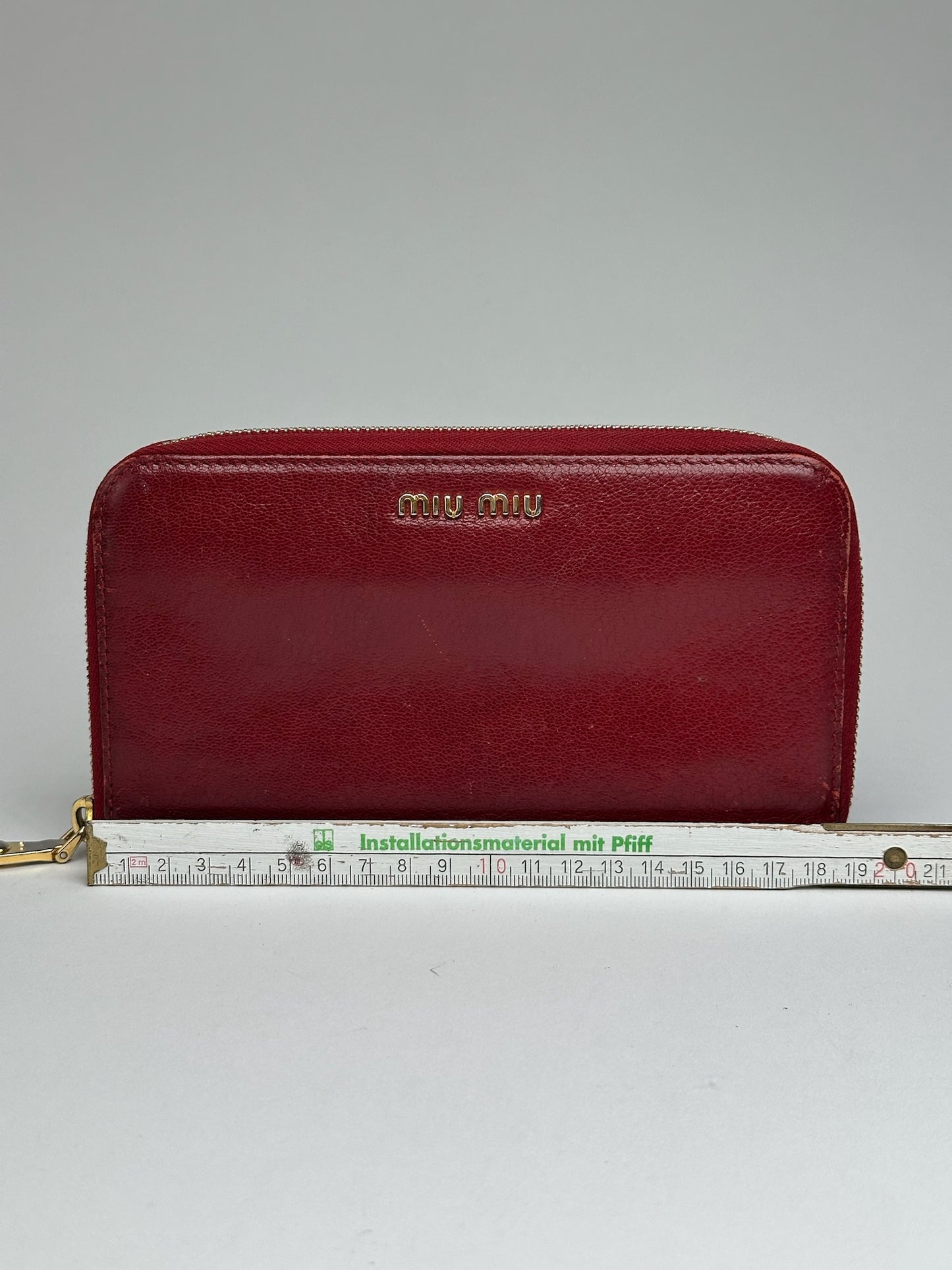 Vintage Miu Miu Leather wallet red