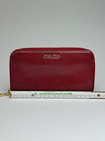 Vintage Miu Miu Leather wallet red