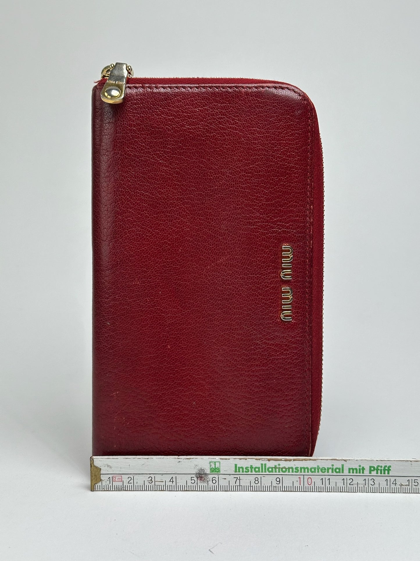 Vintage Miu Miu Leather wallet red