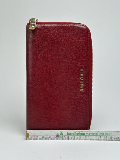 Vintage Miu Miu Leather wallet red