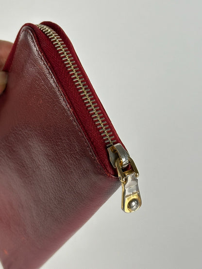 Vintage Miu Miu Leather wallet red