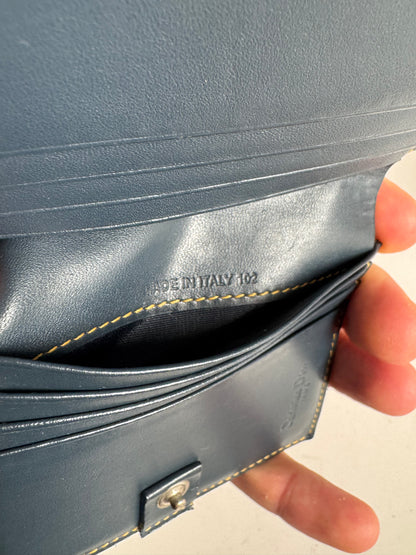 Vintage Dior Saddle Oblique Monogram Wallet gray Black