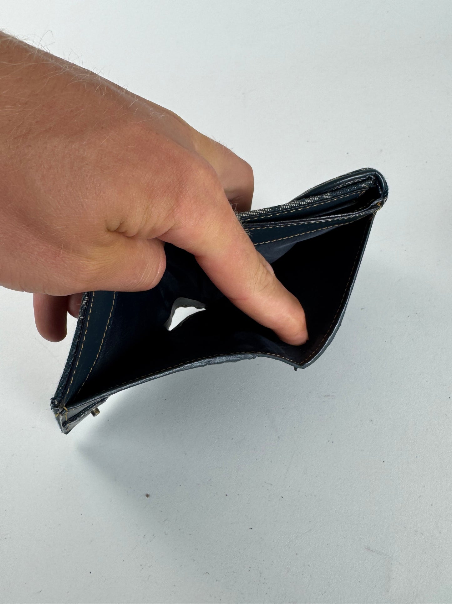 Vintage Dior Saddle Oblique Monogram Wallet gray Black