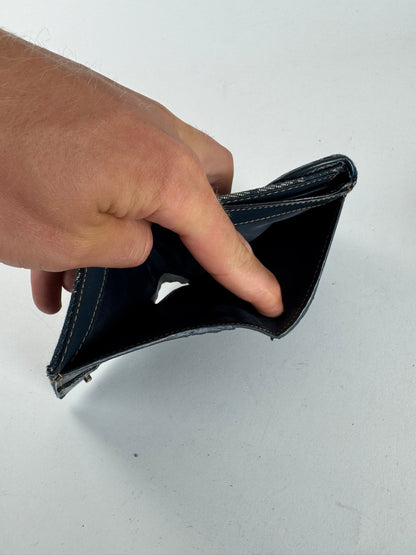 Vintage Dior Saddle Oblique Monogram Wallet gray Black