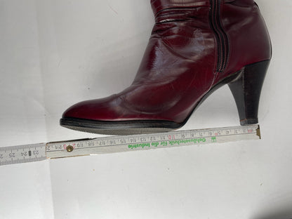 Vintage Dior Heeled Boots Patent Leather Purple