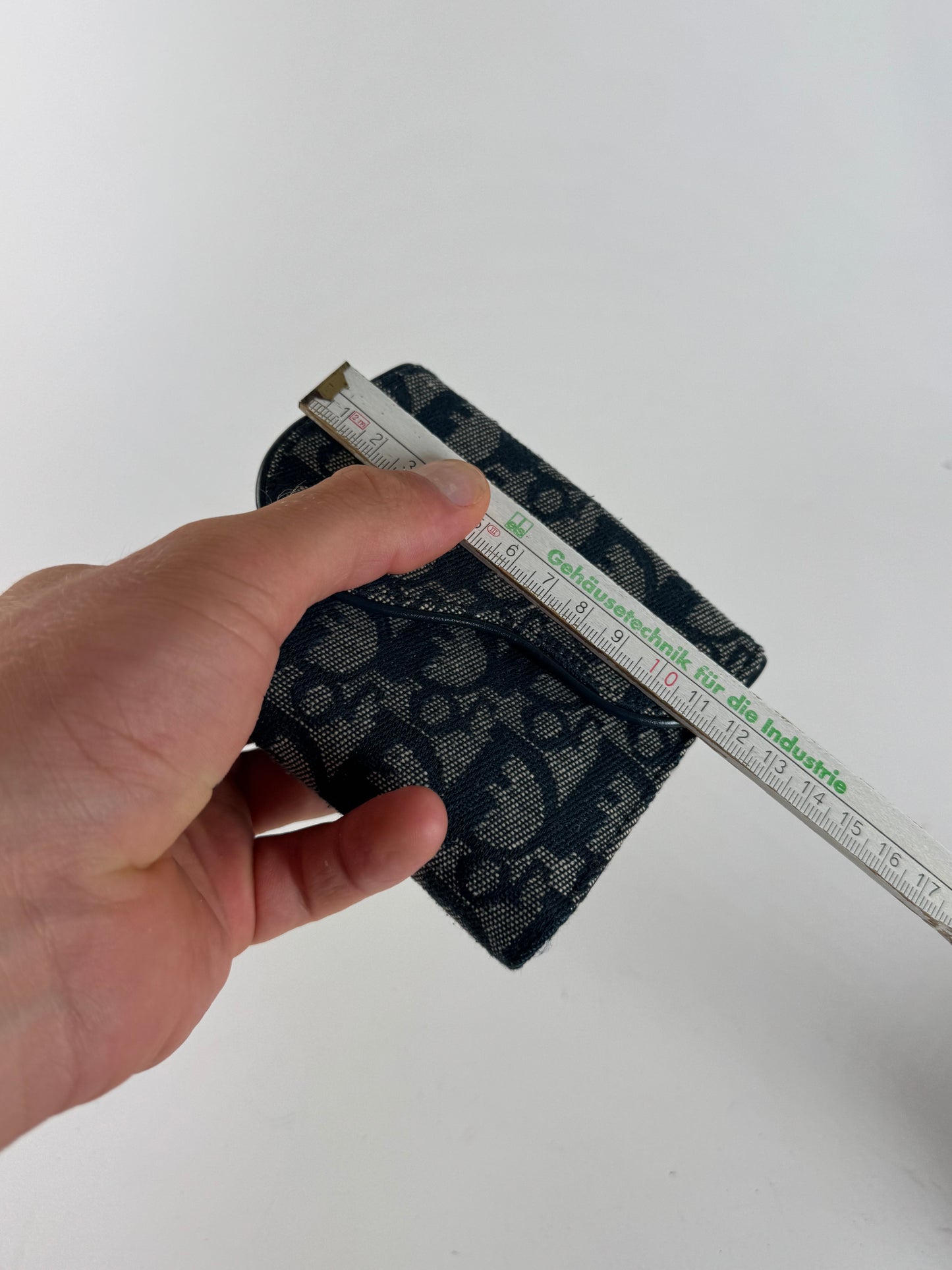 Vintage Dior Saddle Oblique Monogram Wallet gray Black