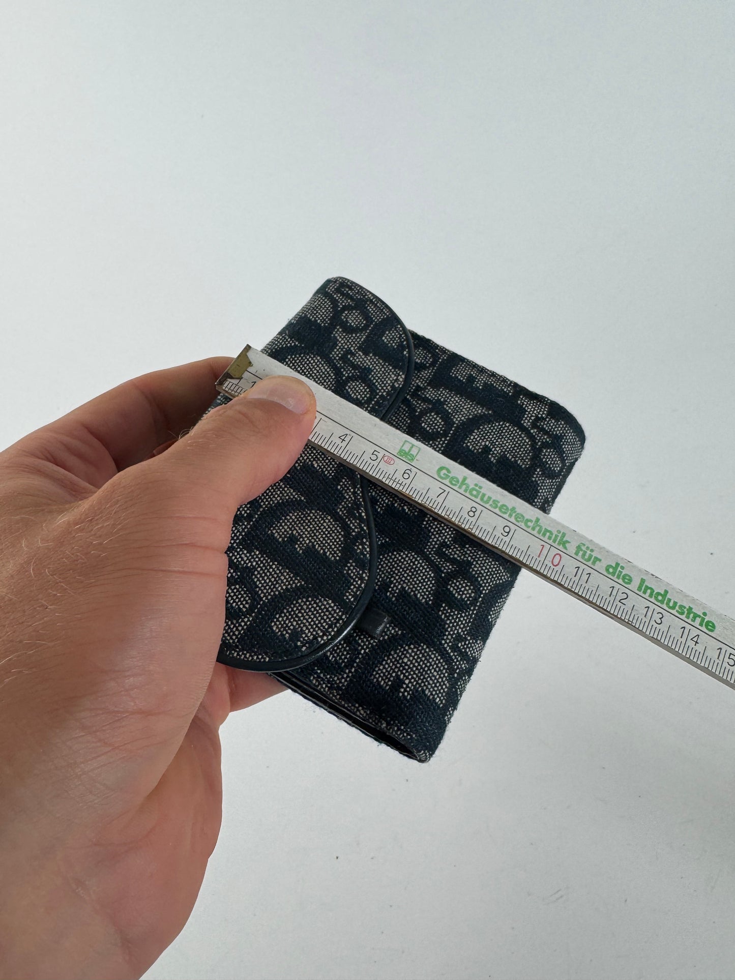 Vintage Dior Saddle Oblique Monogram Wallet gray Black