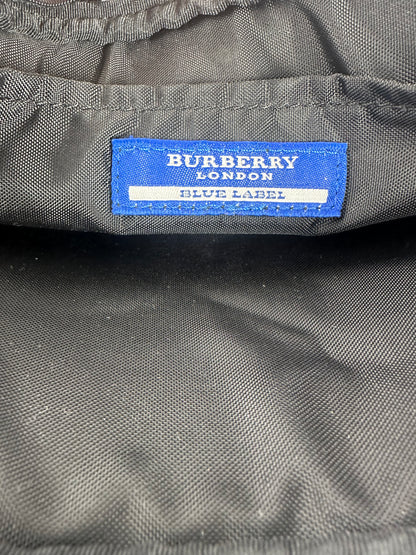 Vintage Burberry Nova Check Leather / Polyester Handbag Beige Black