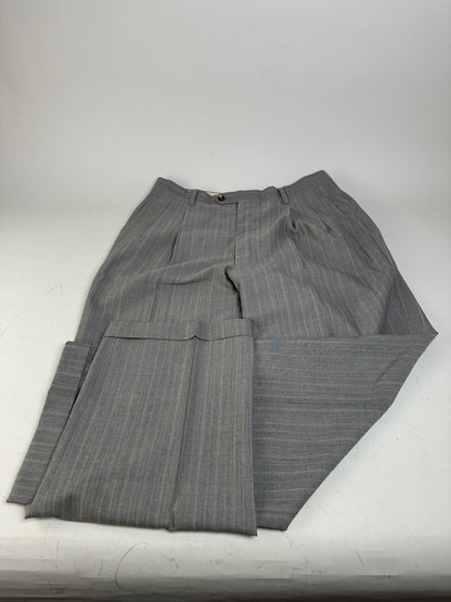 Vintage Dior Men’s Wool Blend Blazer Light Grey Stripe XL