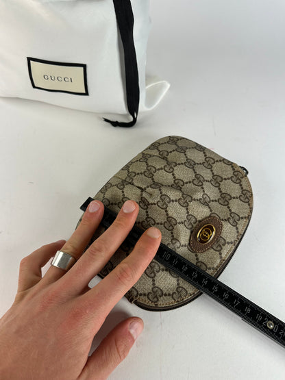 Vintage Gucci GG Supreme Canvas Mini Pouch Beige Brown