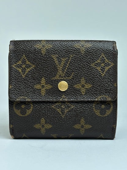 Vintage Louis Vuitton Monogram Canvas Bifold Wallet 2018 Brown