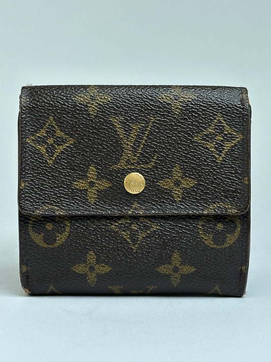 Vintage Louis Vuitton Monogram Canvas Bifold Wallet 2018 Brown