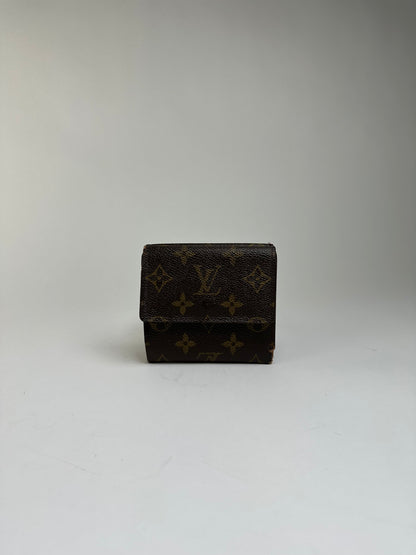 Vintage Louis Vuitton Monogram Canvas Bifold Wallet 2018 Brown