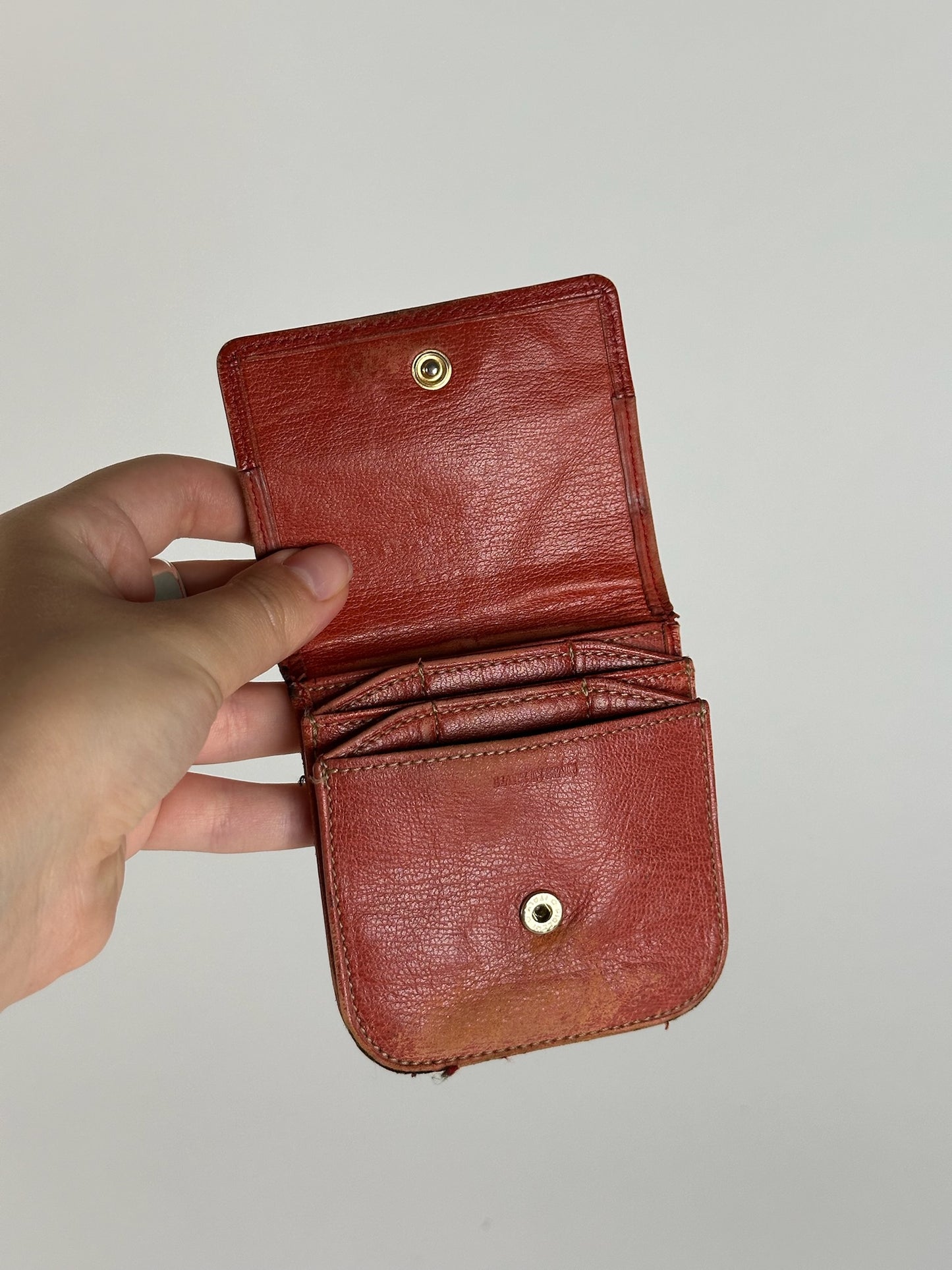 Vintage Loewe Madrid Coin Case orange