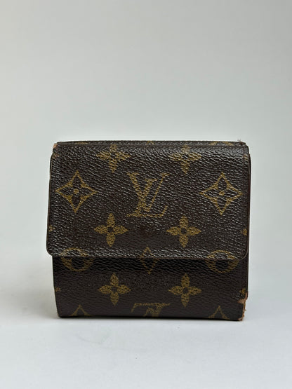 Vintage Louis Vuitton Monogram Canvas Bifold Wallet 2018 Brown
