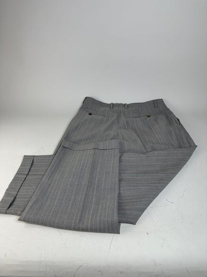 Vintage Dior Men’s Wool Blend Blazer Light Grey Stripe XL
