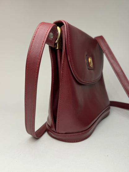 Vintage Cartier leather bag Burgundy