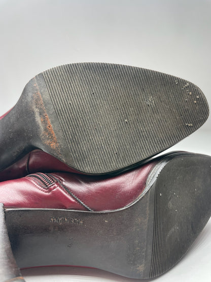 Vintage Dior Heeled Boots Patent Leather Purple