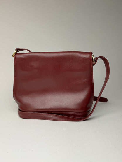 Vintage Cartier leather bag Burgundy