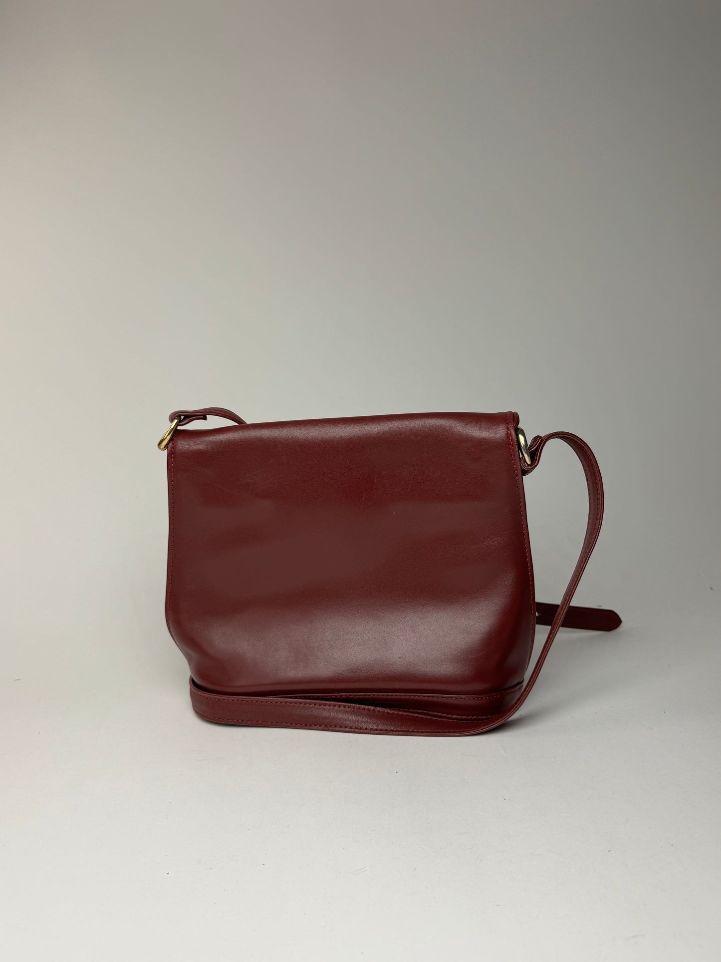 Vintage Cartier leather bag Burgundy
