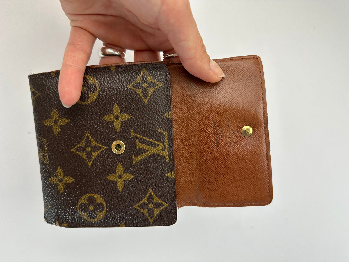 Vintage Louis Vuitton Monogram Canvas Bifold Wallet 2018 Brown