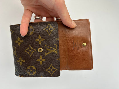Vintage Louis Vuitton Monogram Canvas Bifold Wallet 2018 Brown