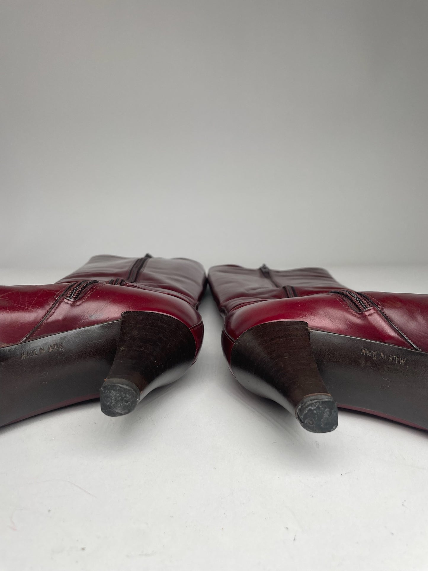 Vintage Dior Heeled Boots Patent Leather Purple