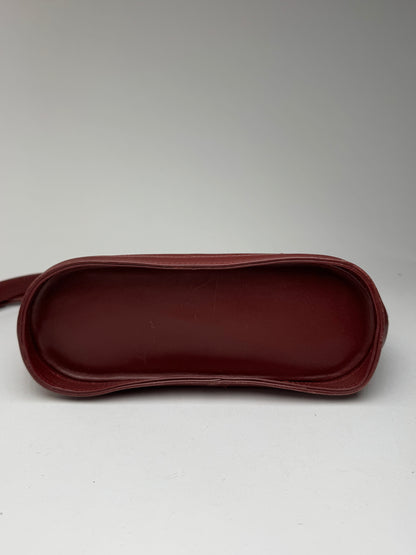 Vintage Cartier leather bag Burgundy