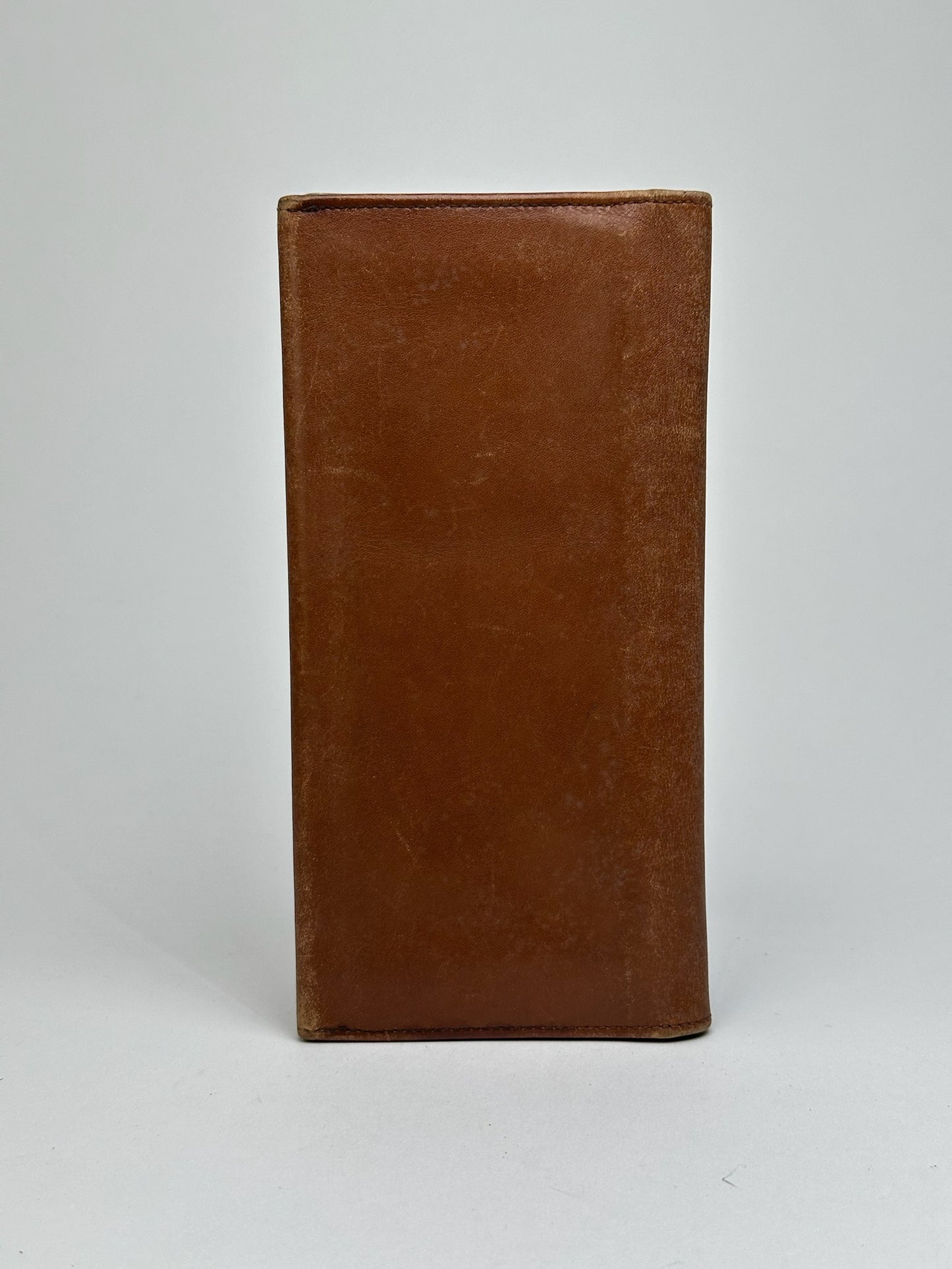 Vintage Celine Paris Leather ID Card Holder Brown