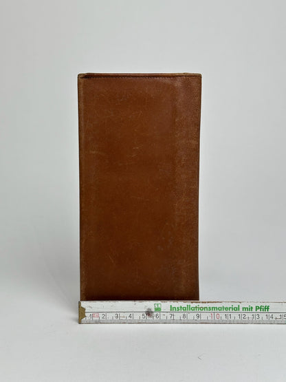 Vintage Celine Paris Leather ID Card Holder Brown