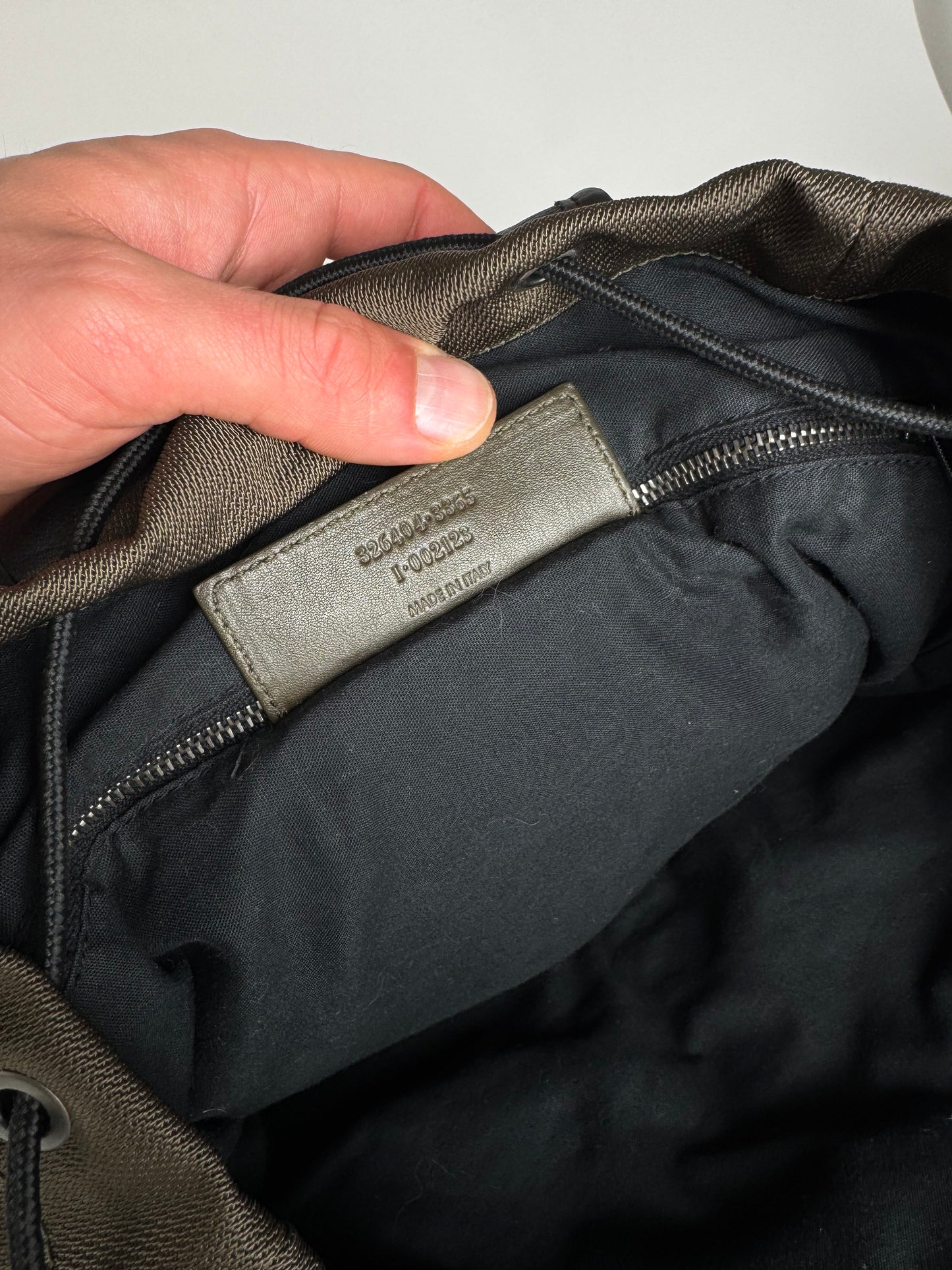 Vintage Balenciaga City Bag Backpack black kaki