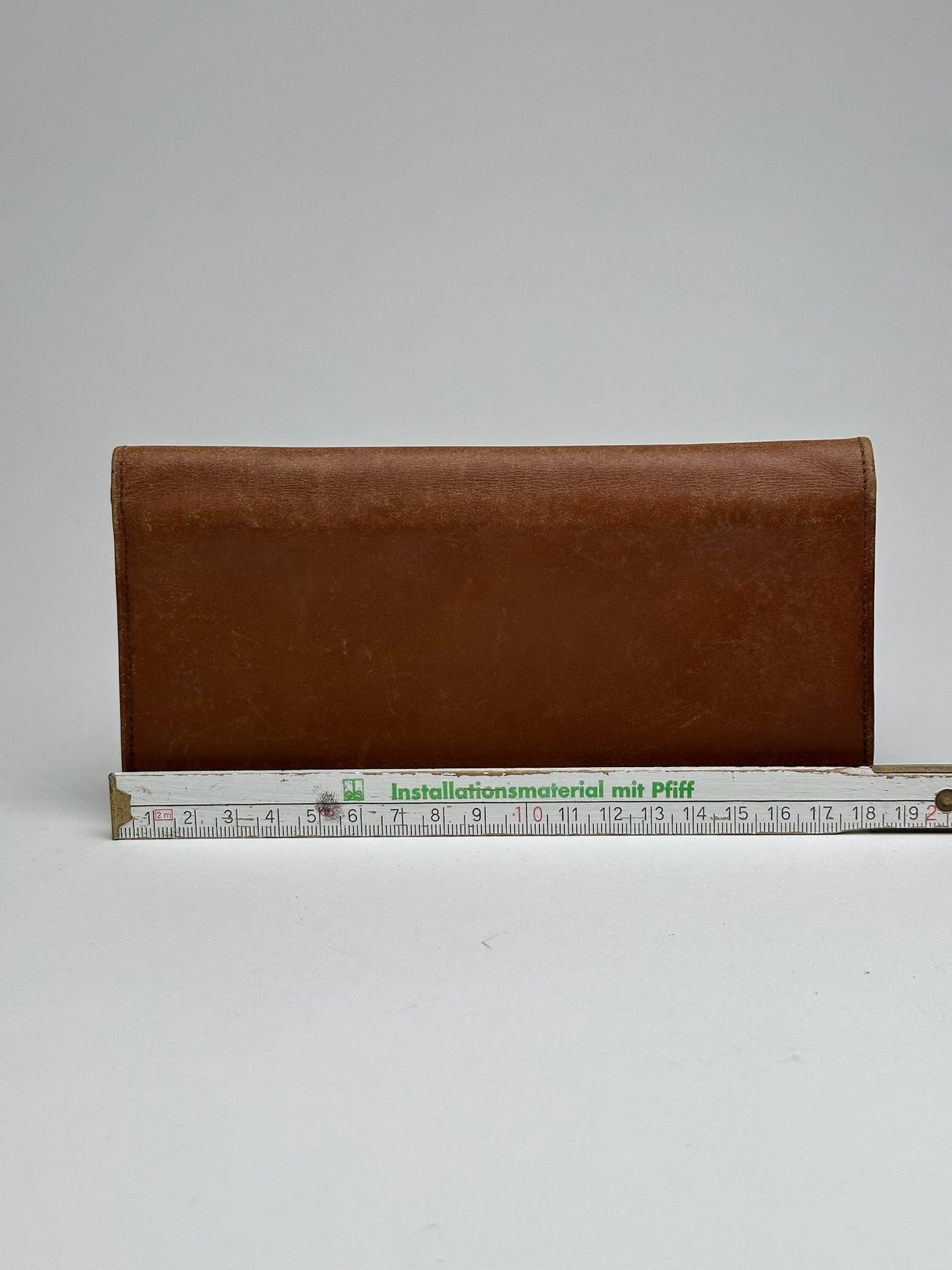 Vintage Celine Paris Leather ID Card Holder Brown