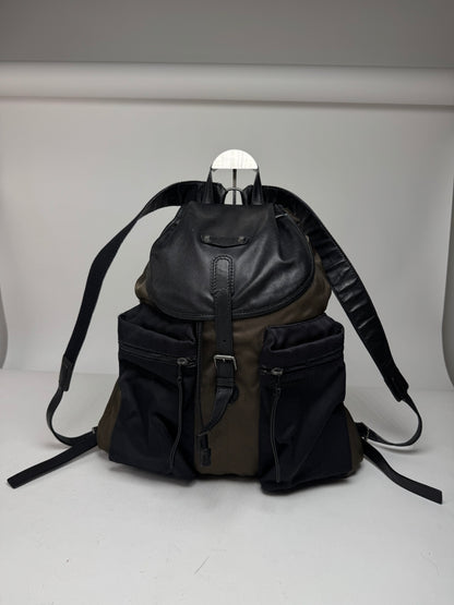 Vintage Balenciaga City Bag Backpack black kaki