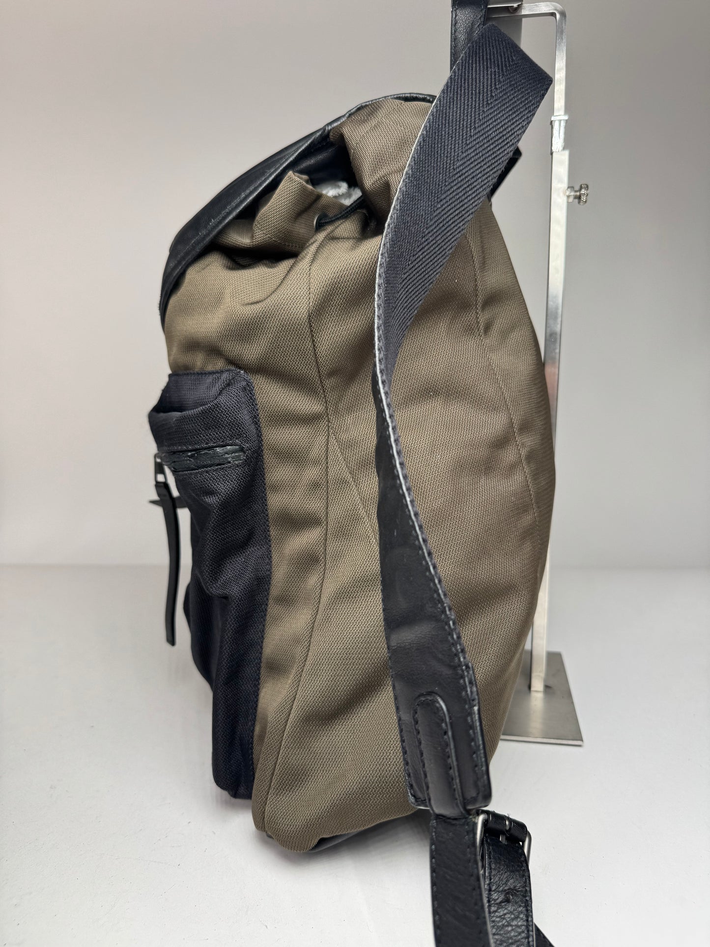 Vintage Balenciaga City Bag Backpack black kaki