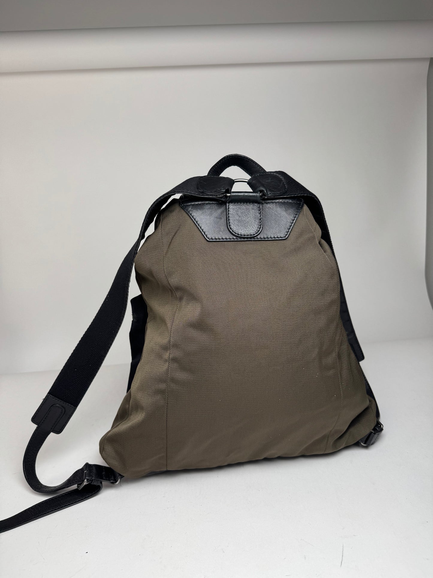 Vintage Balenciaga City Bag Backpack black kaki