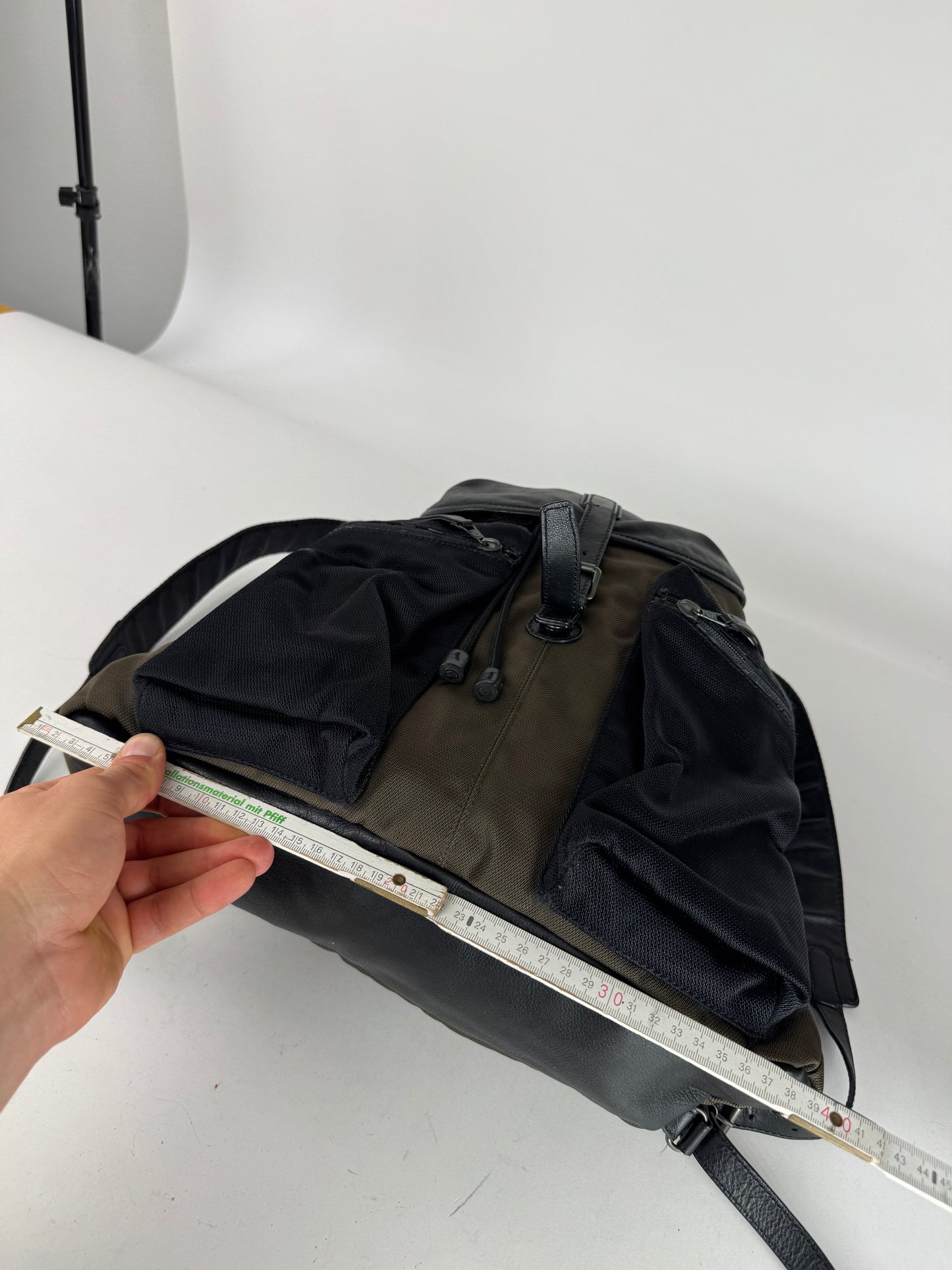 Vintage Balenciaga City Bag Backpack black kaki